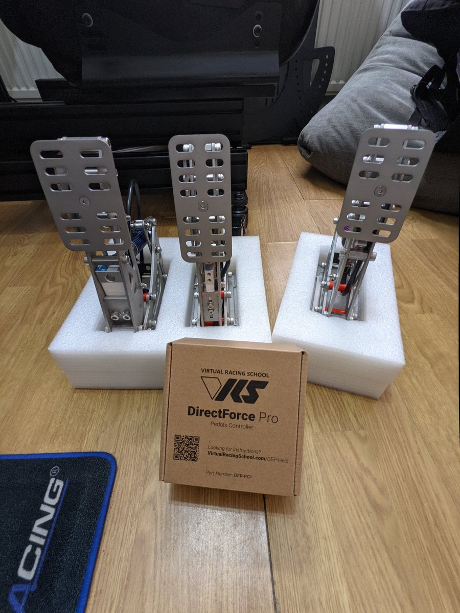 WintEleven's tweet photo. Today is a good day! @realVRS DFP pedals have arrived! Can't wait to get them on the rig and give them a go! https://t.co/WTtxyDWk2g