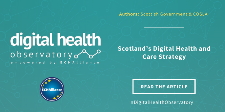 ECHAlliance's tweet photo. #DigitalHealthObservatory
Scotland's refreshed Digital Health and Care Strategy launched! Find out what that means for you 👉https://t.co/dgTNBUuGWN https://t.co/JlEetQwulh