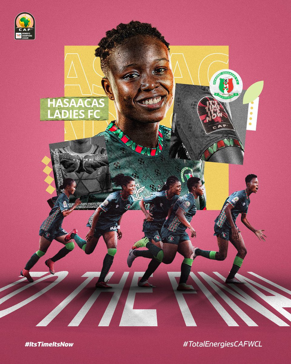 HasaacasLadies's tweet photo. Happy: Final. 

Target: Trophy 

Our journey is such a unique one and we hope we are making you proud back home!!! 💚🇬🇭

#itsTimeItsNow
#TotalEnergiesCAFWCL #Hasmal https://t.co/gZwhppfZwM