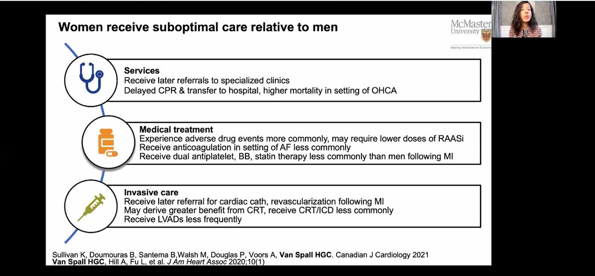 aayshacader's tweet photo. To wrap-up, a phenomenal talk by @hvanspall on the important topic of global under-representation of women in clinical trials &amp; strategies to improve them

#AHA2021 #QCOR21 @American_Heart @rachkataria @SantosGallegoMD @ersied727 @avolgman @ShrillaB @Drroxmehran @drdargaray https://t.co/0EZK4z1ToY