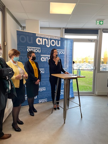 #inauguration site Belle-Beille, annexe de la Maison Départementale  des Solidarités  Angers Ouest, rue du Nid de Pie, des locaux modernes et spacieux plus adaptés, pour un accueil de qualité, des conditions de travail  optimisés pour des #professionnels médico-sociaux investis.