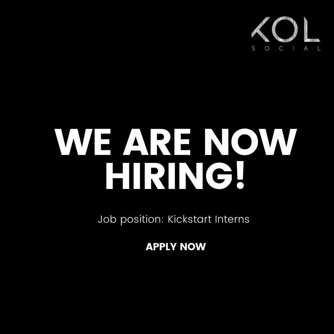 TheKOLSocial's tweet photo. We have some new #intern vacancies via the government kickstart scheme. If you're under 24, on universal credit and interested in gaining work experience in the media industry, click the link to find out more details on how to apply: https://t.co/BrYqcoIlTF. #jobs #hiring #media https://t.co/Xz9KTILI4Z