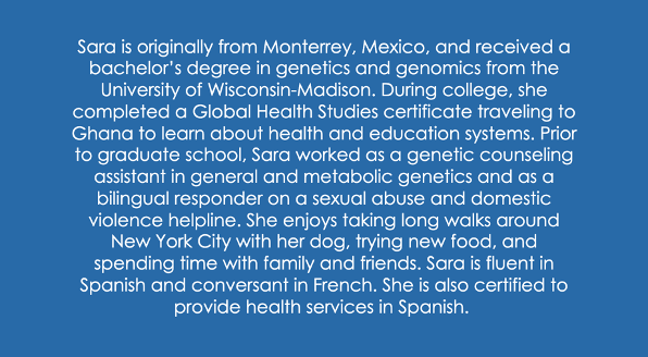 Our Student Spotlight is on Sara Acosta Villarreal from the Class of 2023. She says about moving to NYC, “I have felt so welcomed since moving to Washington Heights. People greeting each other and the familiar salsa music playing make my daily walks with my dog so enjoyable.”