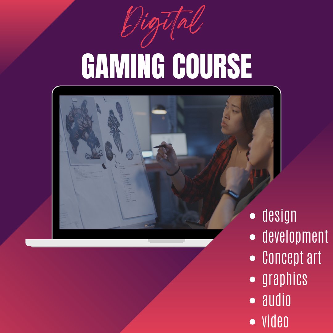 Our digital gaming course covers many different aspects helping you develop the knowledge to be a part of many different areas of the industry!

#gaming #gamesdesign #video #audio #art #gamestesting #education #start #learningatyourownpace #liverpoollearning #liverpoolopportunity