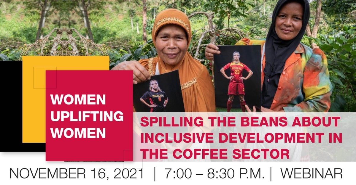 IDSGuelph's tweet photo. Don't forget to register and join us to learn more about the women-led fair trade coffee project in Indonesia, Peru, and Canada. 

📅 Tue, Nov 16th
🕢7pm

Register at:  https://t.co/77xOZc74Le  
@CafeFemenino @planetbeancafe @OneHealthUofG @CSAHS_UoG https://t.co/GlMCRMmtkH
