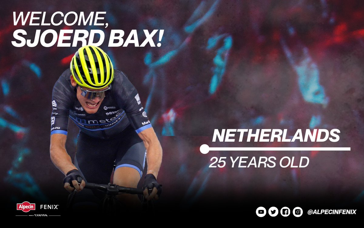 We warmly welcome Sjoerd Bax (25, 🇳🇱) to the team! 🤩 🗨️ “I’m very happy to be racing for #AlpecinFenix next year. It’s a nice step up for me. I hope to develop further together, especially in the hilly races that are close to my heart” 📝 Read more: m.facebook.com/story.php?stor…