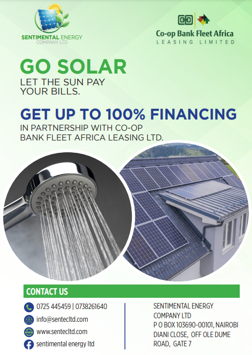 sentec_ltd's tweet photo. We are committed to making your energy costs affordable by guaranteeing you 100% Financing on your solar systems. DM us or Reach us on +254 725 445459 or email info@sentecltd.com for more information on this.
#SolarEnergy
#OwnYourPower
#GetConnected https://t.co/di7lUuT9Dn