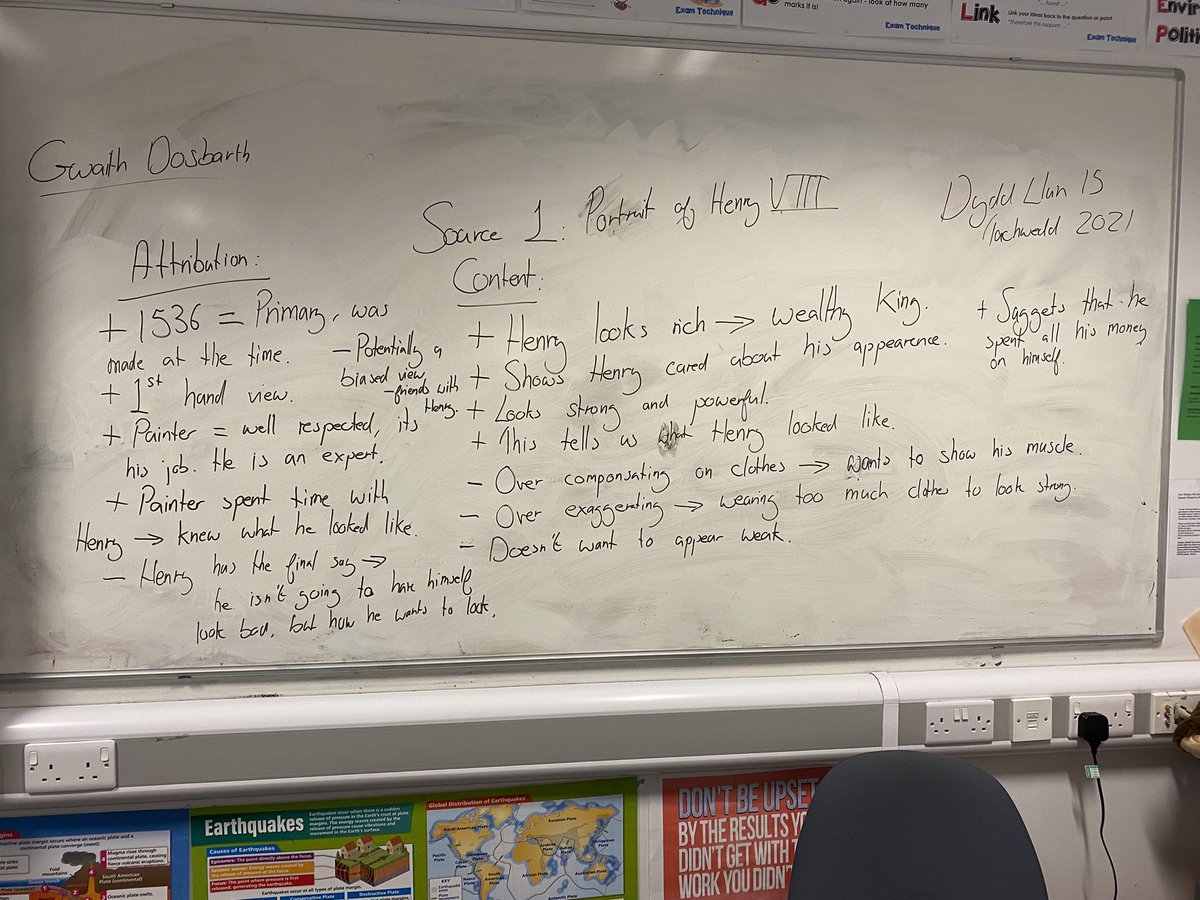 MrC_REHumanitiy's tweet photo. Some good points raised today when carrying out Source Analysis with Year 8. Henry The Great! Image or Reality? #Tudors #sourcework https://t.co/PdI6BBfbZ6
