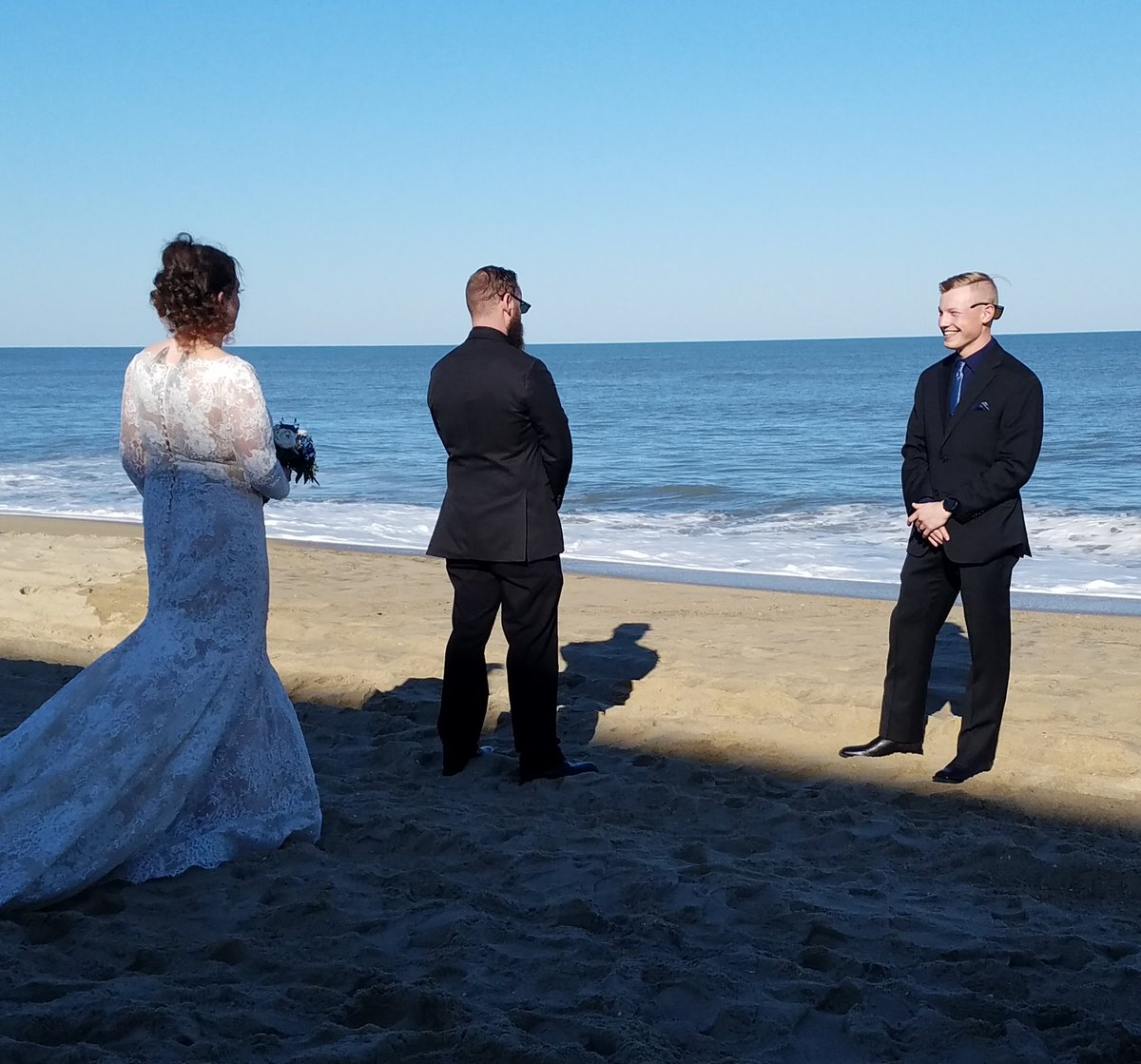 BetterWaterSoil's tweet photo. My ❤ is full. My older son married the love of his life with my younger son as Best Man. I finally get a daughter. 😄 #BigReveal https://t.co/WeyjUaH8We