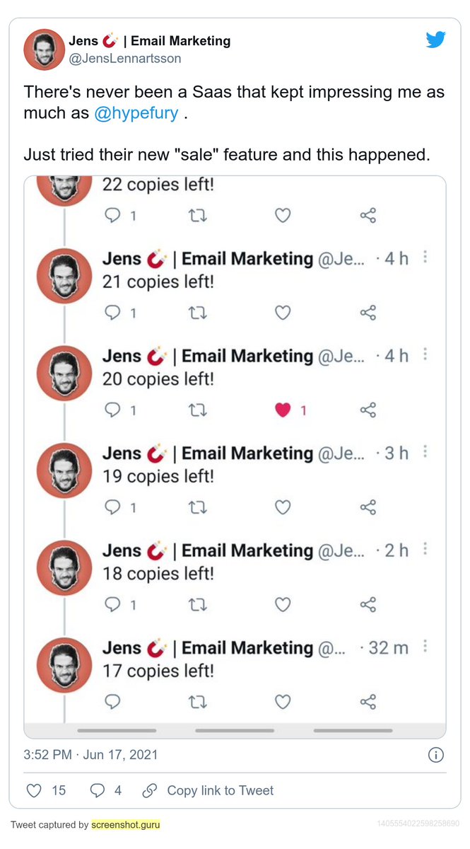 SamyDindane's tweet photo. Hypefury users make hundreds of thousands of dollars automating their Gumroad sales.

And you're shy to run one single sale. https://t.co/41kLGG0emi