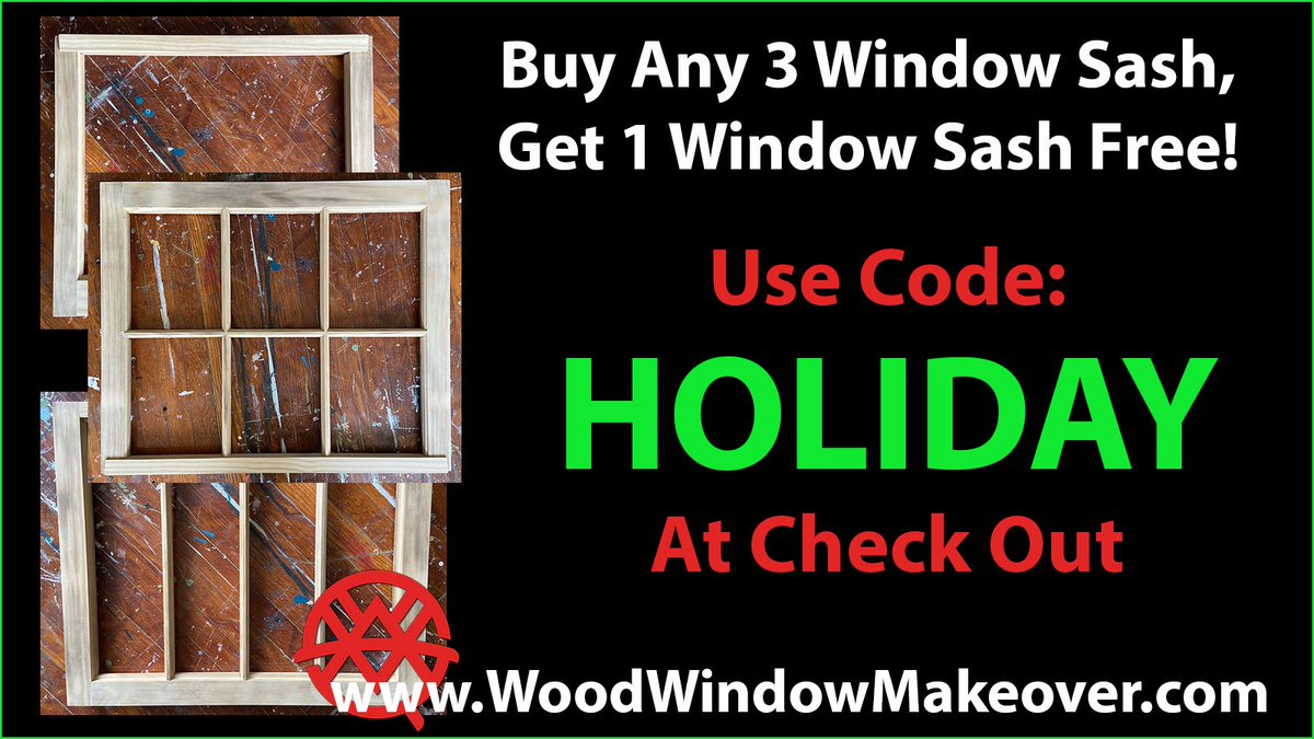 WWindowMakeover's tweet photo. This Holiday season keep the DIY artisan in your life happy with handcrafted Accoya Wood window sash made by the Wood Window Makeover team!

Go to https://t.co/zkHwhoYiCK

At checkout enter the promo code HOLIDAY and get 1 Free window sash for every 3 Window sash purchased. https://t.co/QwTRBbvpuK