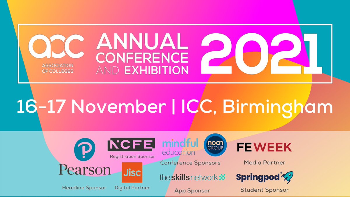 AoC_info's tweet photo. We are so excited to welcome our delegates, exhibitors and sponsors to #AoCConf 2021. Download the app to plan your time and keep up-to-date with everything the event has to offer. Sign in here: https://t.co/qwsY9y9Gin

[@pearson @NCFE @Mindful_Edu_UK @FEWeek @Jisc @springpod] https://t.co/pSe7KmlAIf