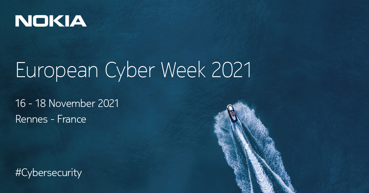 nokianetworks's tweet photo. Come and join us at European Cyber week in Rennes for our next exhibition! Explore our open security positions: Career opportunities in France | Nokia
https://t.co/uVOLD4tcPd https://t.co/E39LvYBvCJ