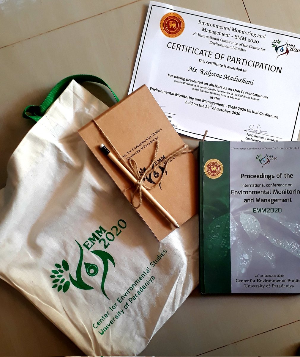 KPKMadushani's tweet photo. Rewards for the hard work 😊👇
#research #conference #EMM2020 @UPeradeniya https://t.co/eIqueUbWOz