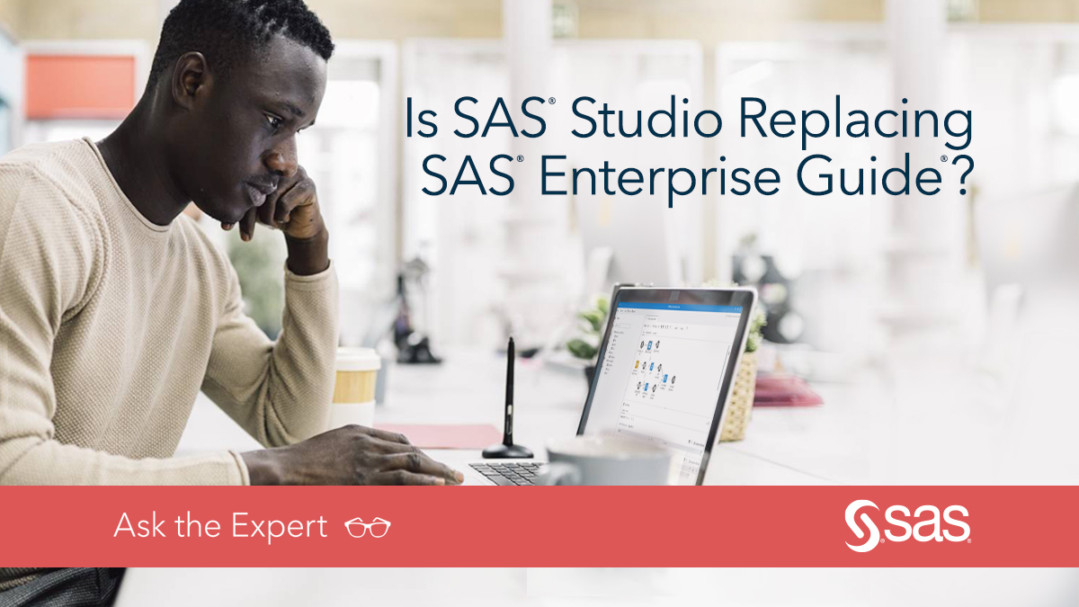 SAS_Cares's tweet photo. Is SAS® Studio Replacing SAS® Enterprise Guide® ⁉️ There's still ⏰ to register to for this #SASWebinar as we discuss using SAS Studio on SAS 9.4 verses running SAS Studio on SAS® Viya®, and how to move your current projects and jobs. Nov. 16 • 11 a.m. ET https://t.co/k4aFAsEO20 https://t.co/SwGu1Saykf