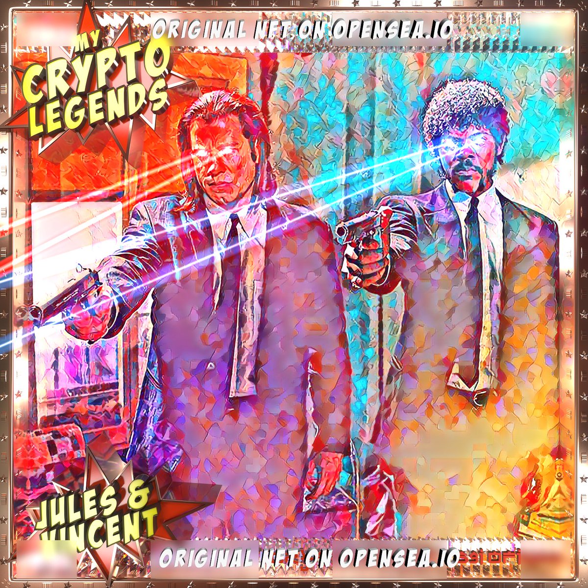 mycryptolegends's tweet photo. 👍Jules and Vincent from Pulp Fiction being engraved in our CRYPTOLEGEND collection as # 691- limited AF!
@opensea @nft
#cryptolegends #nft #pulpfiction
#nftart #nftartist #rarenft #nftcollection #nftmeme #nftpic #cryptoart #cryptoartist #nftcollector #crypto #nfts #nftsale https://t.co/kZRS63KsRz