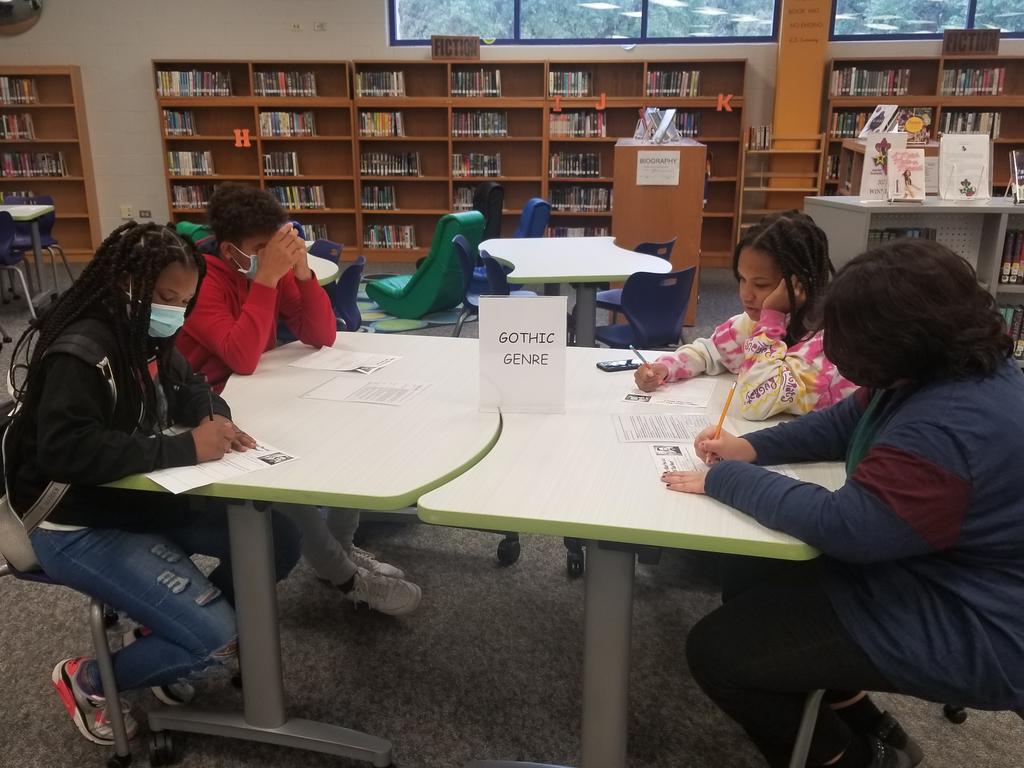 8th ELA working on themes and concepts Tell Tale Heart, <a href="/BielaUrsula/">Connallylibrary</a> <a href="/NISDConnally/">Connally Coyotes</a> <a href="/NISDTeachLearn/">NISD Teaching & Learning</a> <a href="/NISDLib/">NISDLibraryServices</a>