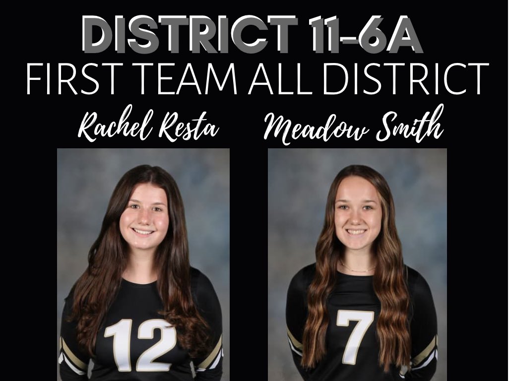 💥11-6A First Team All-District💥 CONGRATULATIONS <a href="/Rachel_Resta/">Rachel Resta</a> and <a href="/meadowsmithh/">meadow</a>
