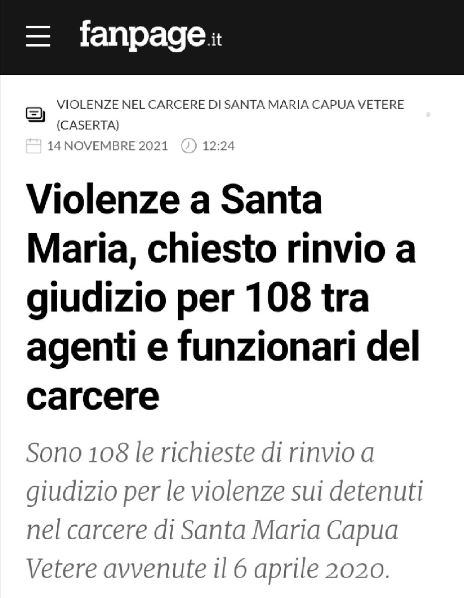 EmanuelaAmendo1's tweet photo. Nel libro "NON SIETE STATO VOI", @aleferri82 ricostruisce le violenze di quella che è stata definita "la mattanza della Settimana Santa".

#SantaMariaCapuaVetere https://t.co/SnDyGx78og