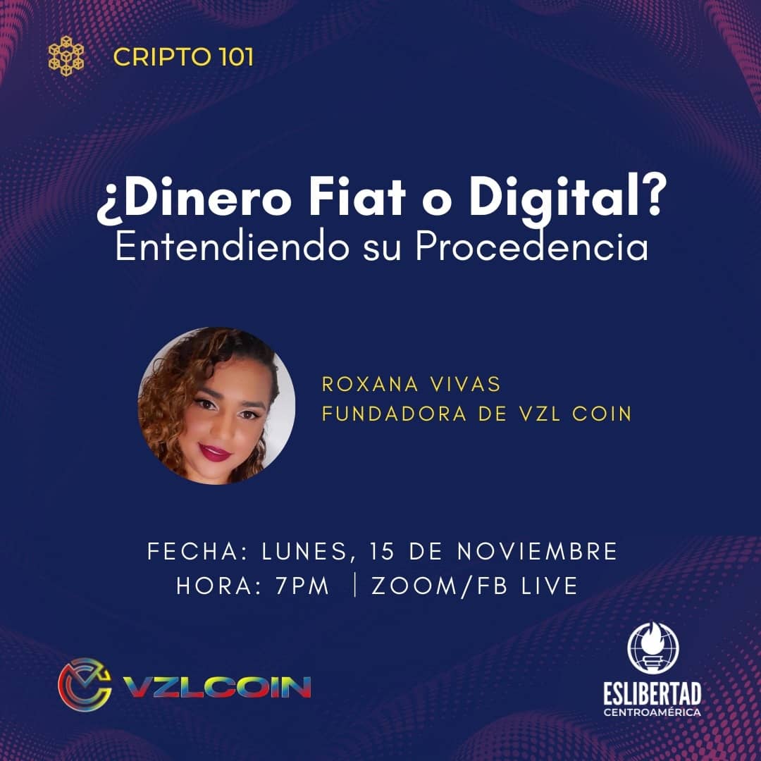 CoinVzl's tweet photo. ¡Volviendo a las bases de las criptomonedas! Hoy lunes 15 de noviembre conoceremos la diferencia entre el dinero fiat y digital en el marco de las criptomonedas. 

9 PM Venezuela
7 PM C.A.

Inscripción https://t.co/elGB5ZN4lV

Transmitido por FB Live https://t.co/Jf0TgaU57H https://t.co/nGEuRT4JjS