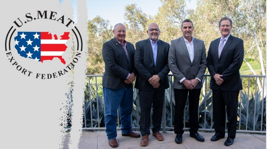 The U.S. Meat Export Federation’s board of directors met for the first time in person since 2019 in Carlsbad, CA, and welcomed Birko CEO Mark Swanson as the new chairman: lnkd.in/e7tVARm6

Help us congratulate Mark on his exciting role!

#USMEF #meatexport