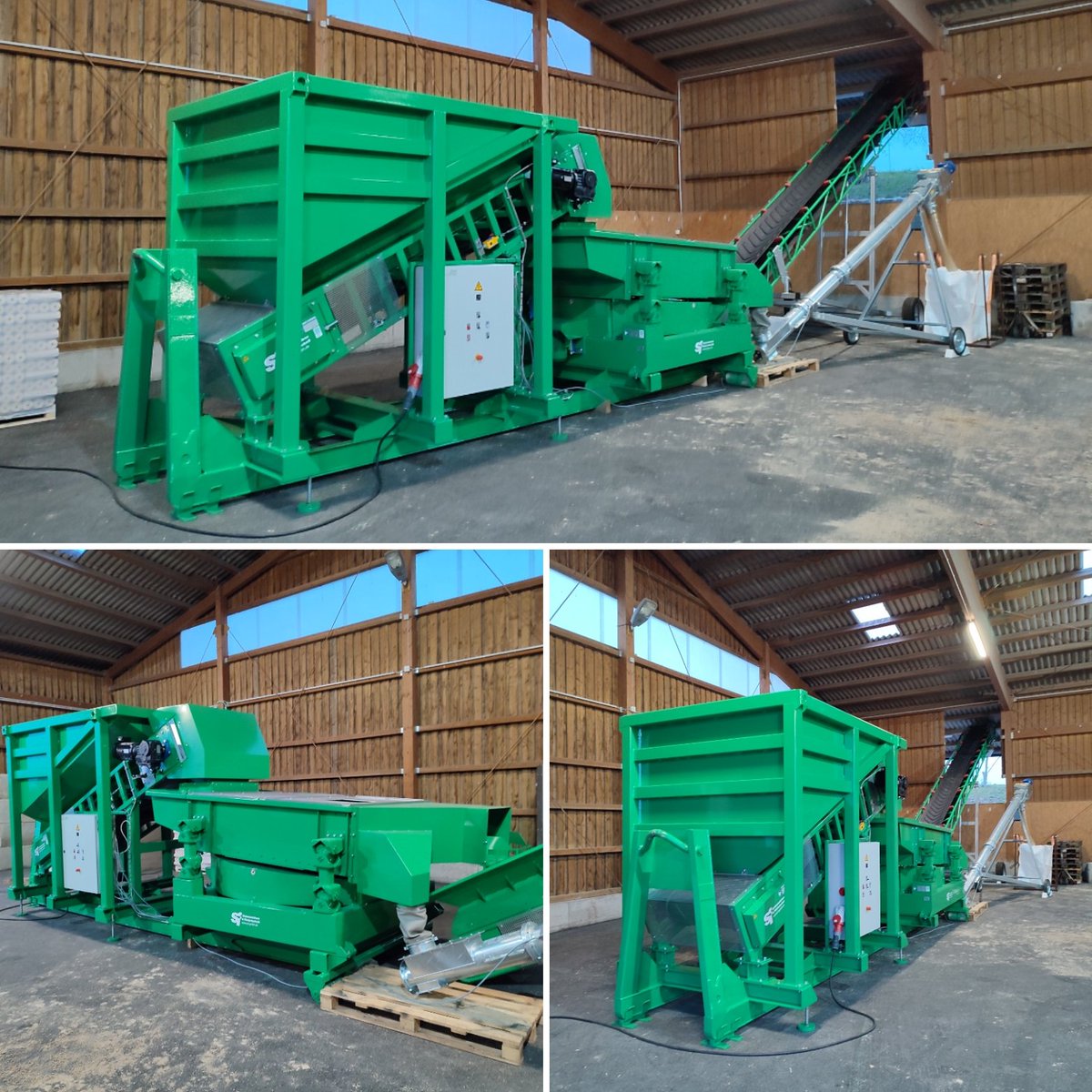 sfgmbhde's tweet photo. Unsere semi-mobile #Siebanlage ist startklar für die Reinigung und Verladung von #Pellets! 
#Holzindustrie #Siebanlagen #screeningplant #siebmaschine #screener #crible #criba #Siebtechnik #Biomasse #biomass #biomasa  #Holzpellets #woodpellets #granuledebois #pelletsdemadera https://t.co/64cUFLwefJ