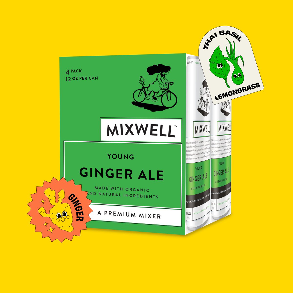Spicy young ginger brings power, while Thai Town basil and lemongrass provide a clean finish. Made with natural ingredients and organic cane sugars.