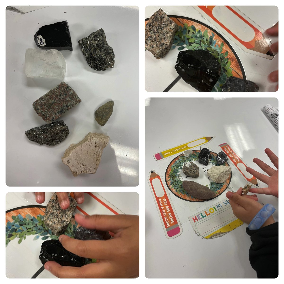 So much fun exploring rocks. Can you sort your rocks by texture, color, size? <a href="/HumbleISD_NBE/">North Bend Elementary</a> <a href="/ms_medley/">Jessica Medley</a>  <a href="/MsGallegos_NBE/">April Gallegos</a>