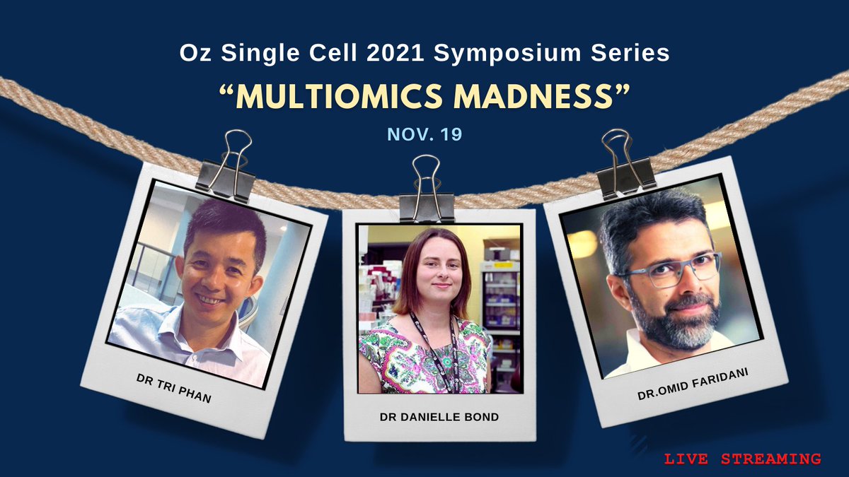 OzSingleCell Omics (@ozsinglecells) on Twitter photo Meet some of our speakers!
<a href="/LabPhan/">Phan Lab</a> the madness of intravital imaging and single cell seq
<a href="/Dr_Dani007/">Danielle Bond</a> Hypomethylating agents induce heterogeneity in AML
<a href="/FaridaniLab/">Omid Faridani</a> Single-cell technology and human infertility
Donāt forget to register for the event: bit.ly/3DdTw88 Meet some of our speakers!
<a href="/LabPhan/">Phan Lab</a> the madness of intravital imaging and single cell seq
<a href="/Dr_Dani007/">Danielle Bond</a> Hypomethylating agents induce heterogeneity in AML
<a href="/FaridaniLab/">Omid Faridani</a> Single-cell technology and human infertility
Donāt forget to register for the event: bit.ly/3DdTw88