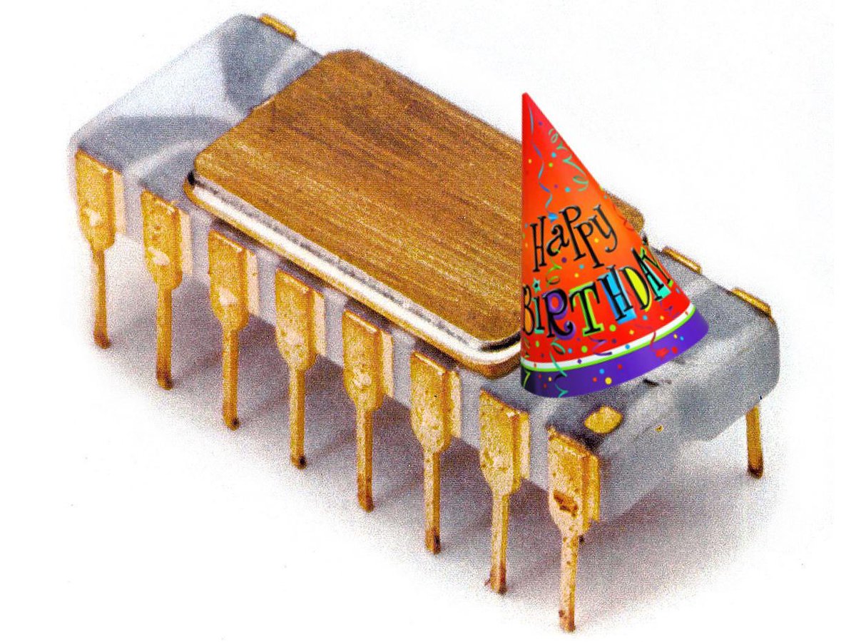 The microprocessor turns 50 years old today November 15, 1971
#HappyBirthday