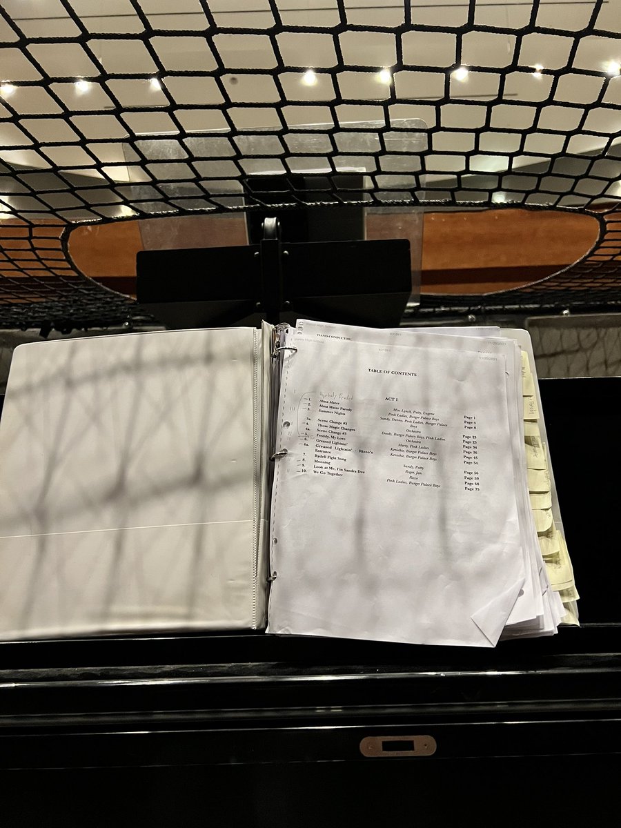 My view for the next week! I get to play piano for Grease! #greaseistheword <a href="/SHSFalcons/">Staley High School</a> <a href="/Singing_Falcon/">Singing Falcon</a> <a href="/NKCVocalMusic/">NKC Vocal Music</a>