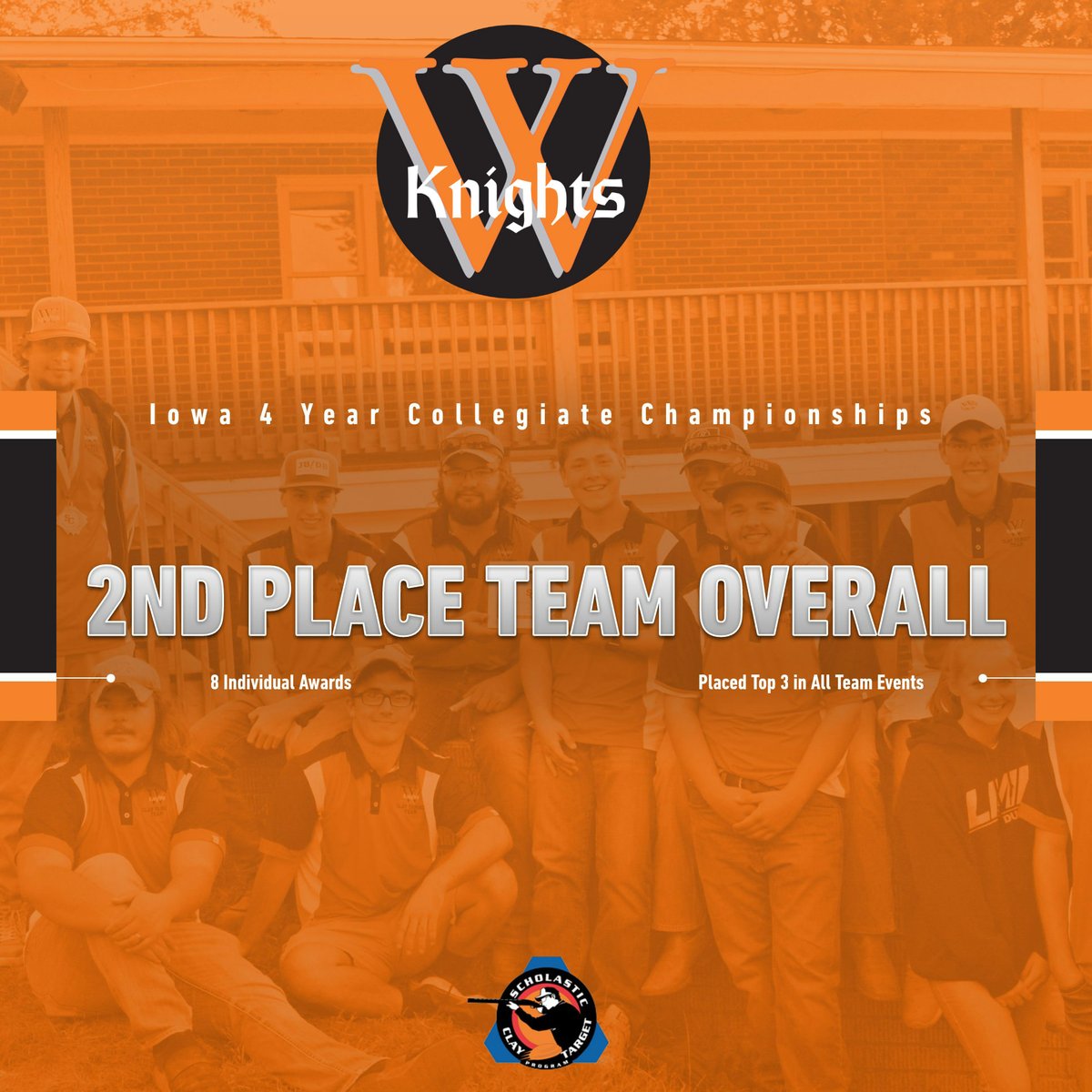 An excellent finish to our fall season, the Knights are proud to have earned 2nd Place overall in the Iowa SCTP 4 Year Collegiate Championships along side our top 3 placements in all 4 team disciplines and 8 individual awards across the 4 individual disciplines. #goknights