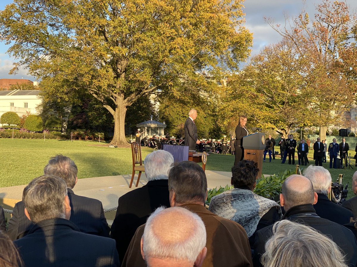 rweingarten's tweet photo. .⁦@POTUS⁩ introduced by a union iron worker…. #infrastructureday #JOBSDay https://t.co/dyqC6G8sLS