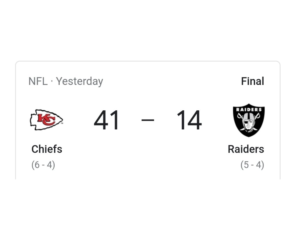 MiearsCody's tweet photo. It's been a tough season for the Raiders. Yesterday they got beat by the Kansas City Chiefs and just before that they were getting beat by the police chief. 

#NFL #RaidersNation #RaidersvsChiefs #ChiefsKingdom #football #comedy #comedian #mondaythoughts #MondayMood #oof #Vegas https://t.co/foi0M4sRJe