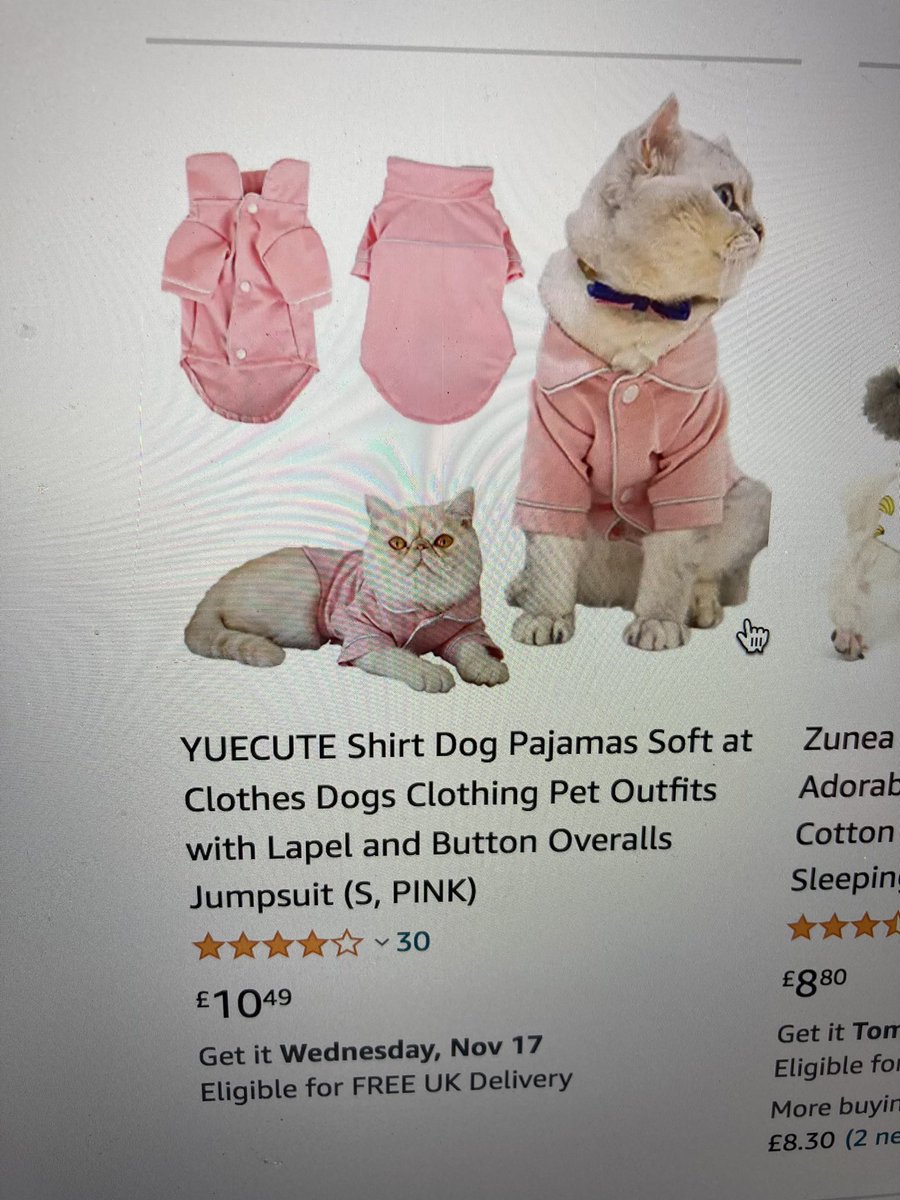S, PINK YUECUTE Shirt Dog Pajamas Soft at Clothes Dogs Clothing Pet Outfits with Lapel and Button Overalls Jumpsuit