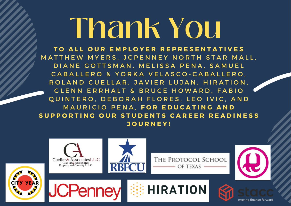 Thank You to all our university employer partners for presenting to our UIW students and supporting them on their career readiness journey! 

#uiwcareers #hireacardinal #thankyou #uiw #dianegottsman #rbfcu #pinksquid #jcpenney #hiration #cityyear #workshops #students #university