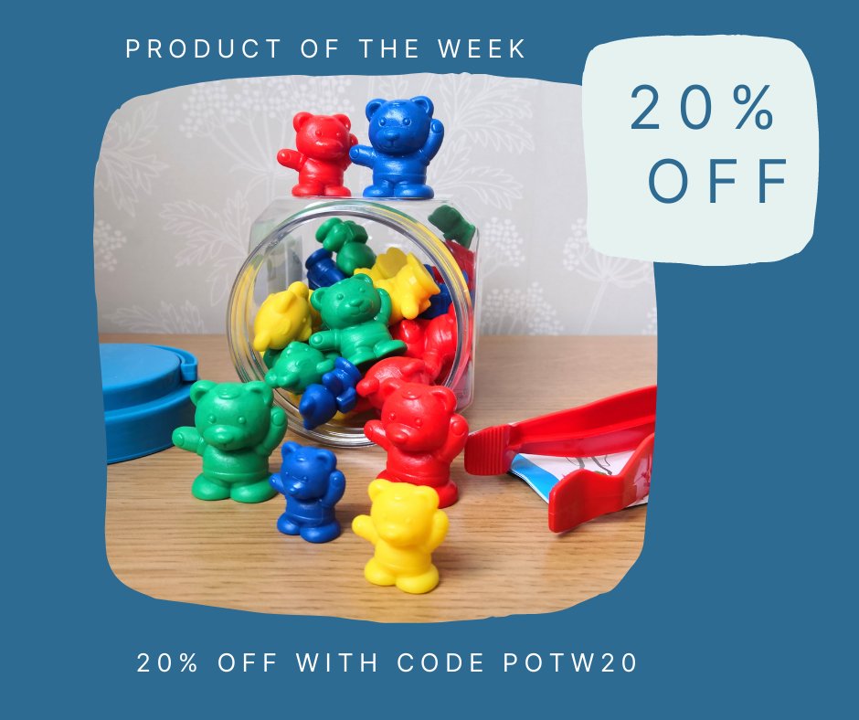 squidlingtoys.co.uk/products/teddy…

🦑🦑 Product of the week 🦑🦑
As a thank you to my followers I am introducing product of the week running from Mon-Sun a special discount. This week it's the wonderful Teddy Bear Counters.

#productoftheweek #htlmp #eyfs #edutwitter #earlyyears