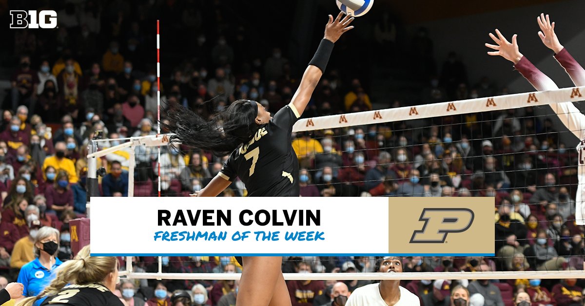 Big Ten Volleyball (@b1gvolleyball) on Twitter photo π½ππ πππ£ ππ§ππ¨ππ’ππ£ π€π π©ππ ππππ : Raven Colvin of <a href="/PurdueVB/">Purdue Volleyball</a>
#B1GVolleyball | #BoilerUp
π° bit.ly/21VBWeek12Awarβ¦ π½ππ πππ£ ππ§ππ¨ππ’ππ£ π€π π©ππ ππππ : Raven Colvin of <a href="/PurdueVB/">Purdue Volleyball</a>
#B1GVolleyball | #BoilerUp
π° bit.ly/21VBWeek12Awarβ¦
