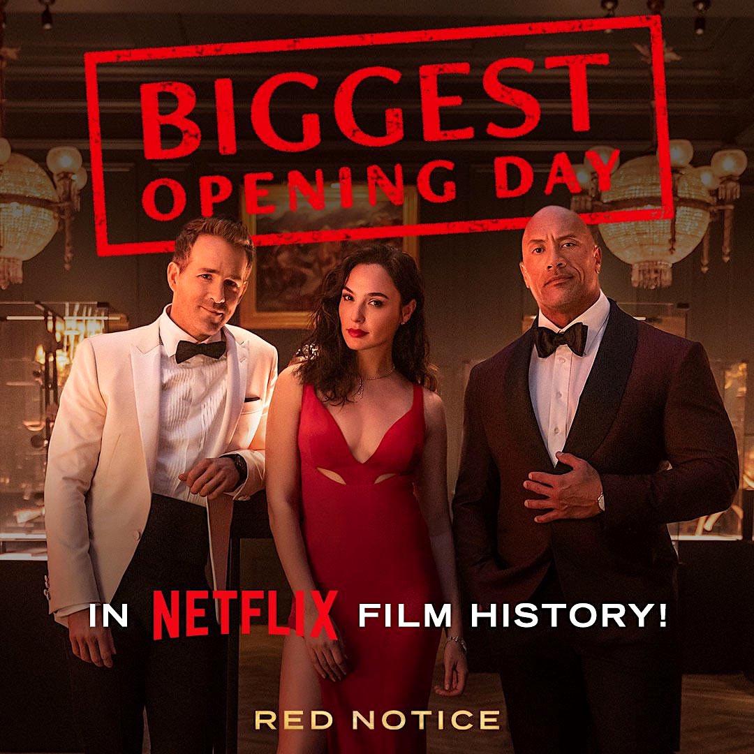 Huge Congrats to #TheRock &amp; #SevenBucksProductions for Netflix's #RedNotice Biggest Opening Day: netflix.com/title/81161626

Happy #TheHitHouse could contribute <a href="/DanDiaz481/">Dan Diaz</a>’s Music &amp; @FeatureSFX's #SoundDesign to #SevenBucks' Logo Pre-Roll: thehithouse.com/seven-bucks/

📸#SevenBucksProd
