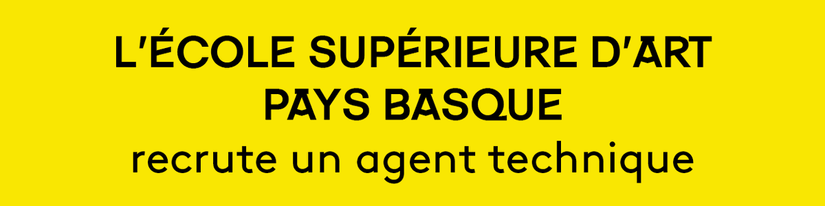 ESAPB - École supérieure d'art Pays Basque tweet media