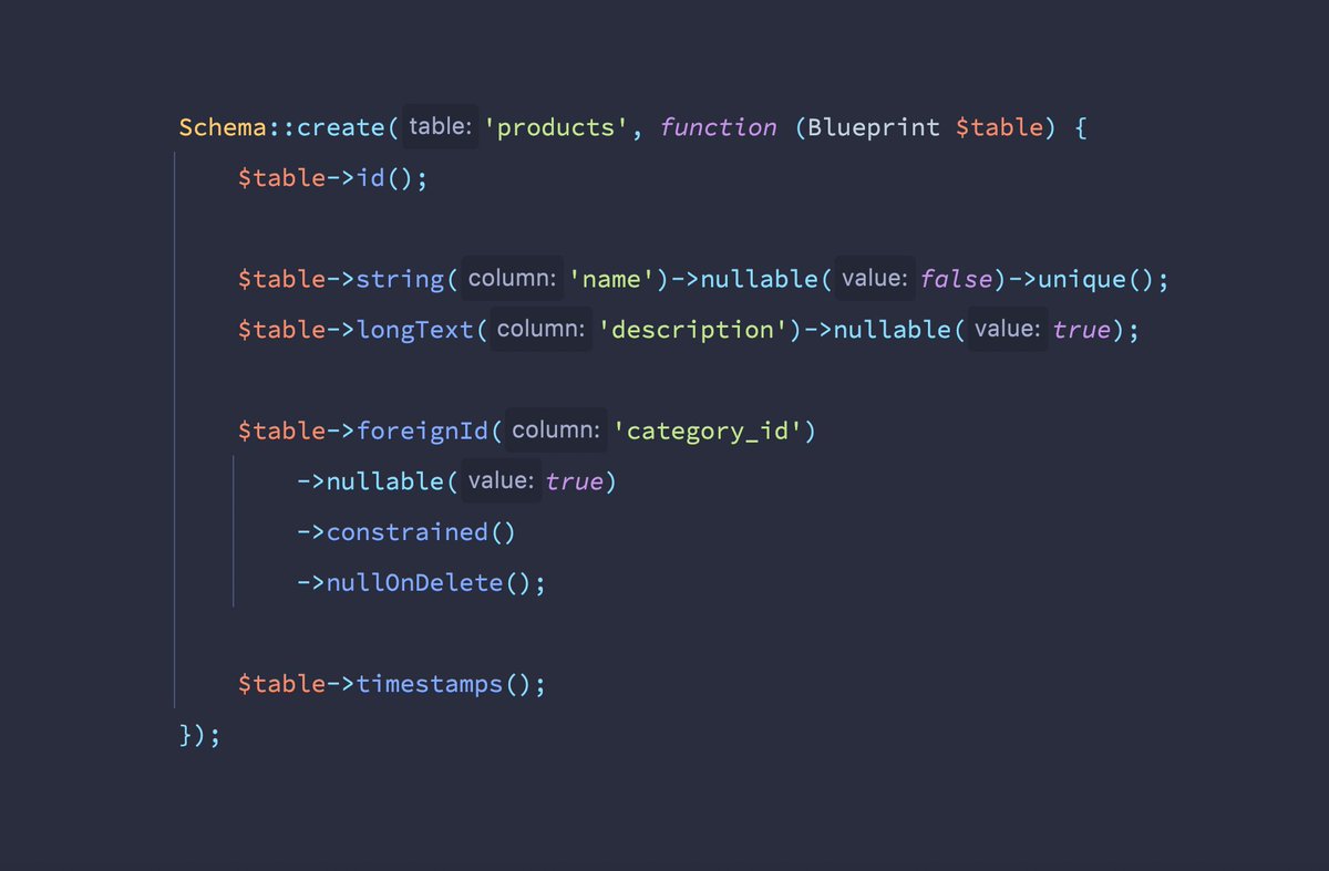 Use the nullOrDelete() method in your relationship column definitions to clear their value when the parent record gets deleted