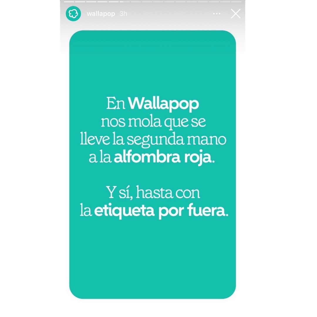 El sábado, en la gala de <a href="/Los40/">LOS40</a>, Ana Fernández apareció con la etiqueta del vestido. En la entrevista dijo que era un error sin importancia, que mejor eso que caerse.

Hoy se descubre que realmente era una campaña de <a href="/wallapop/">Wallapop</a> 👏🏻