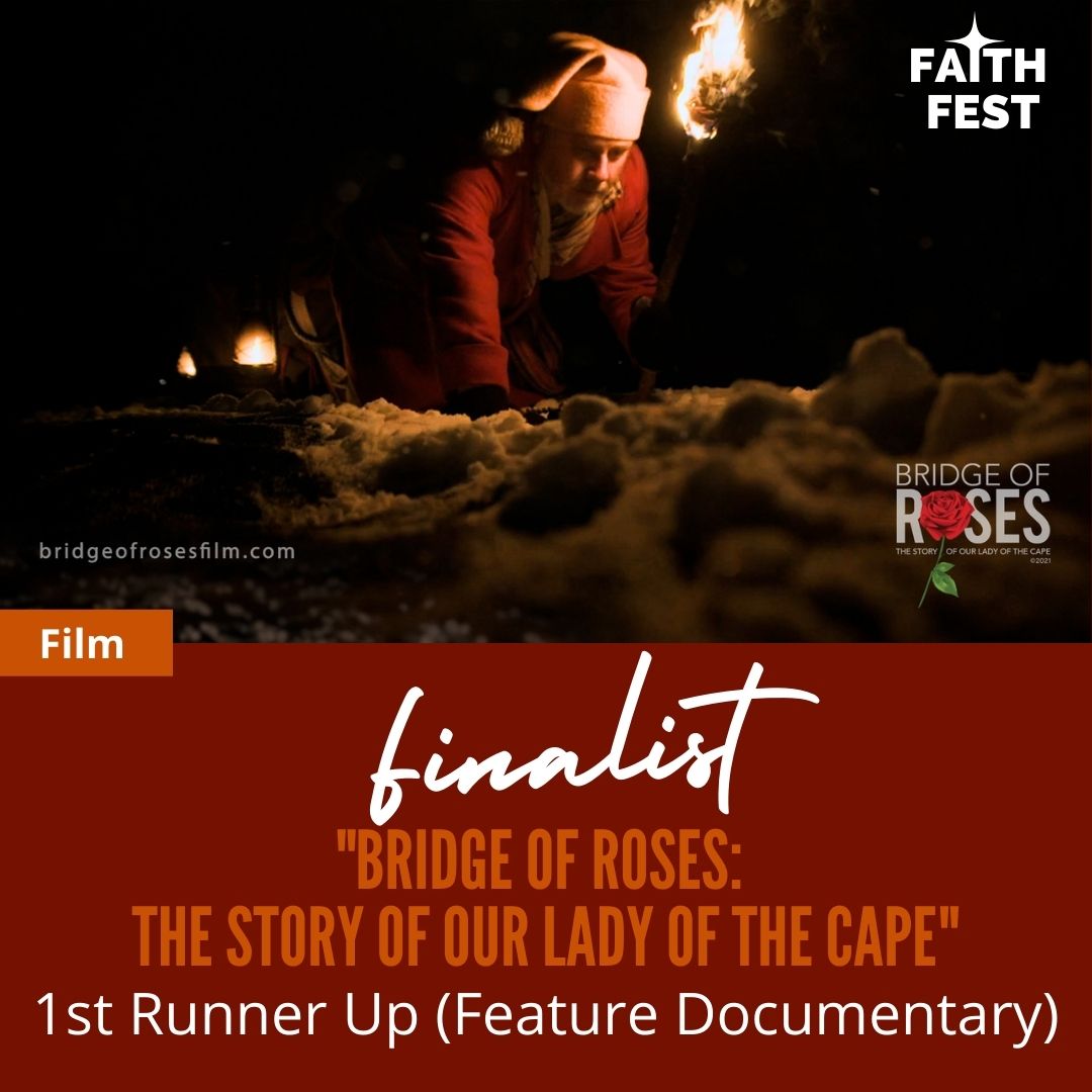DIProdco's tweet photo. Spotlight on Finalist &amp; 1st Runner Up for Best Documentary Film, "Bridge of Roses: The Story of Our Lady of the Cape" directed by Kevin Dunn. For Access Passes via @festivalflix visit https://t.co/vioeRPhNht 
#faith #Catholic #festival #faithfest #filmfestivalflix #MondayMood https://t.co/gBBCJQWKfS