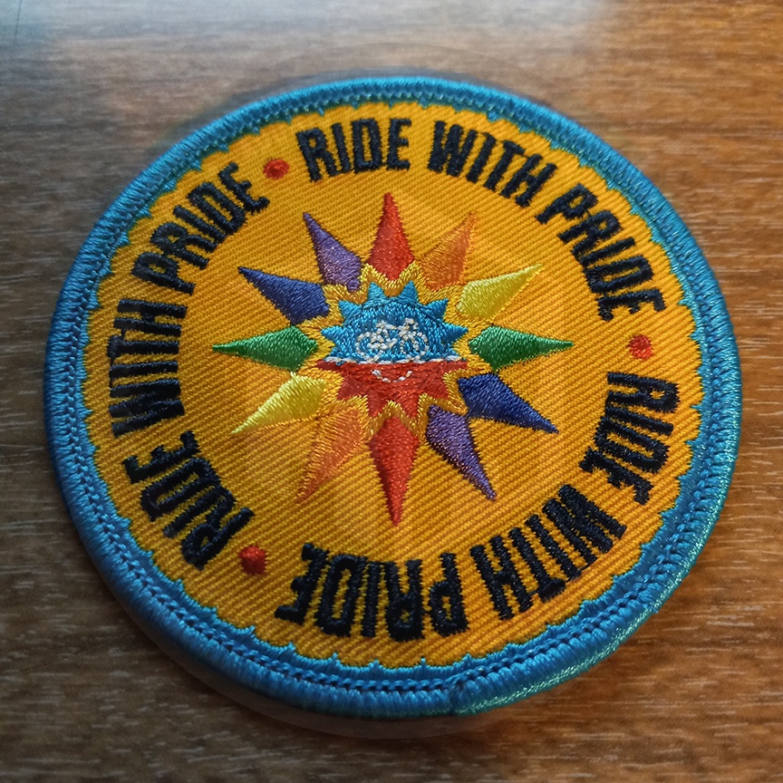 AcidOriginator's tweet photo. Here's the latest items I've earned for riding 96 miles or more. The Ride With Pride challenge patch. Get out there and ride #Jackulators! @peopleforbikes @pfb_ridespot https://t.co/GXBNW1ewdN
