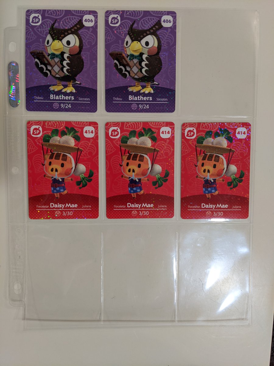 t335ang's tweet photo. Animal Crossing Amiibo Series 5 - looking to trade..

Need/ISO: 
Tom Nook 401
Orville 404
Wilbur 405
Kicks 415
Gulliver 418
Wisp 419
Isabelle 424

Will consider selling if no trade available.

#DaisyMae #Blathers #AnimalCrossing #AnimalCrossingAmiibo #Amiibo #ACSeries5 #ACNH https://t.co/m52vv9tBSA