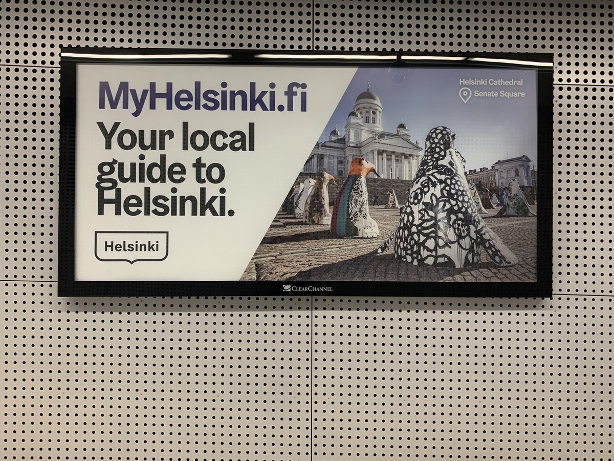 Had the pleasure of seeing this Helsinki place branding in action over the weekend during a research trip. “The Helsinki logo was designed based on the most recognisable Helsinki symbol, the traditional Helsinki crest” say the designers. #RepositioningGraphicHeritage