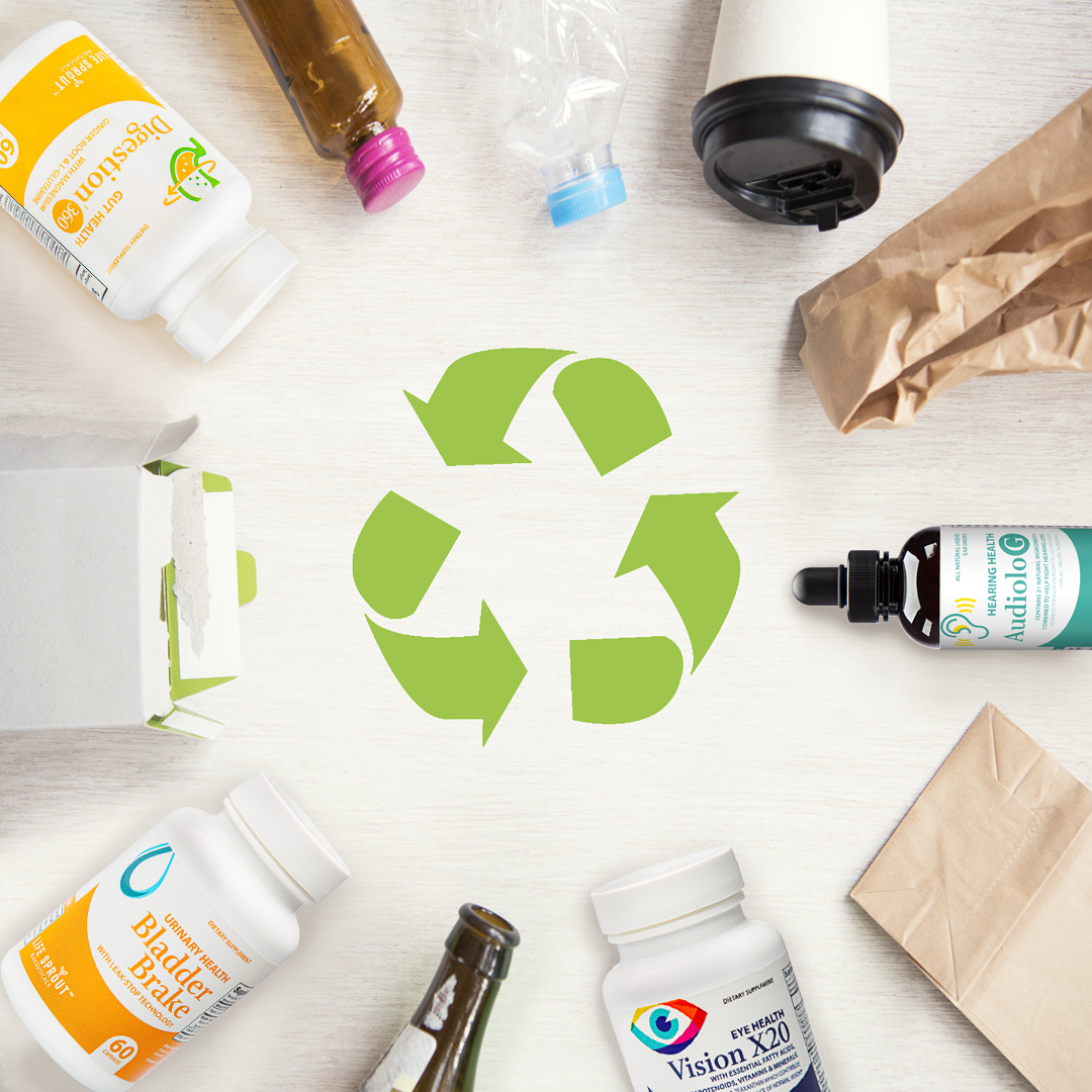 LifeSproutBio's tweet photo. Today is America Recycles Day ♻️ 
Don't forget to recycle your Life Sprout Bioceutical bottles and any other plastics, metals, glass and more 👍 Plus, for every bottle you purchase, we plant a tree with the National Forest Foundation 🌱🌳🌲 Learn more 👉 https://t.co/94cjbOjd2A https://t.co/2n8OJgvYSv