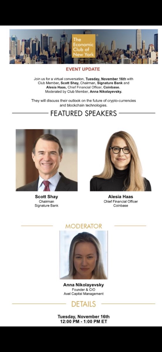 Excited for my crypto discussion tomorrow to be available later at econclubny.org