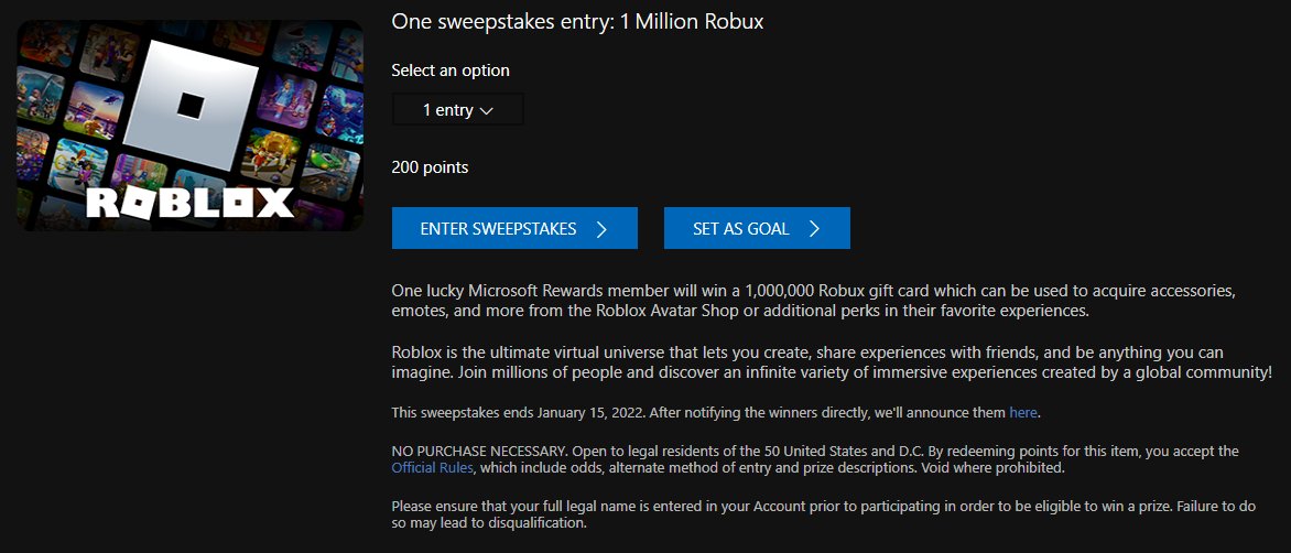 Robux 1 million giveaway giveaway (Please help) - Microsoft Community