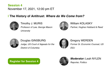 CompPolicyInt's tweet photo. #CPIEvent "The #History of #Antitrust: Where Do We Come from?"
Tune in as they discuss the original purpose of the #ShermanAct, as well as the developments that have occurred in the following decades, leading up to our current times.
https://t.co/WY4UYw384R https://t.co/EmXR733KoZ